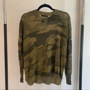 Olivaceous Long Sleeve Camo Top
